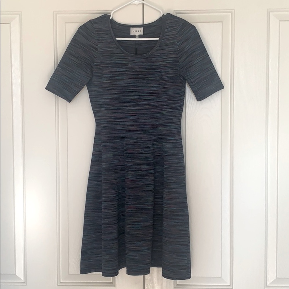 Milly knit fit & flare dress - Picture 2 of 4